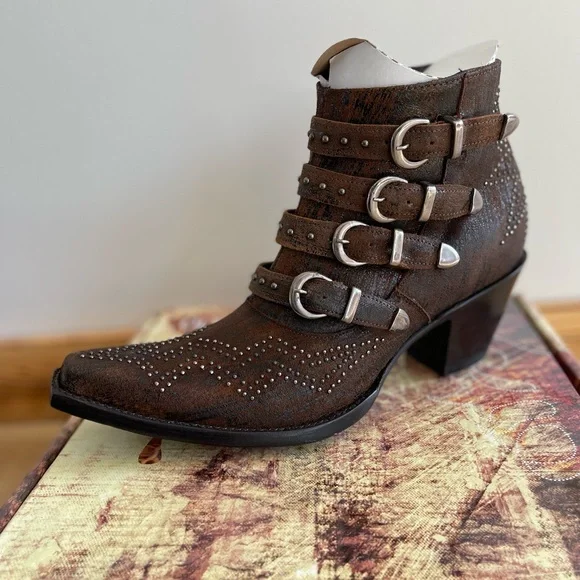 Old Gringo Roxy Rust Ankle Boots - Picture 3 of 12